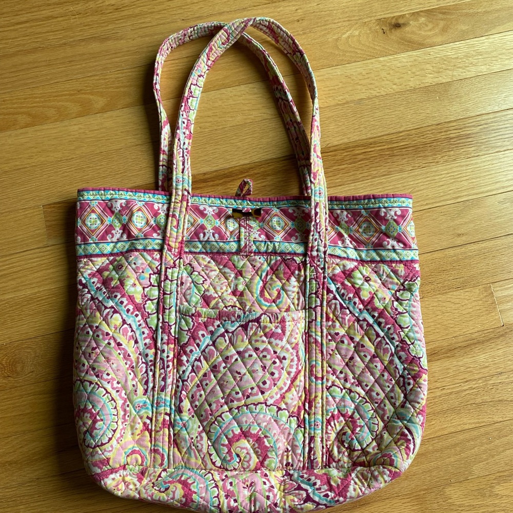 vera bradley tote gently used capri melon